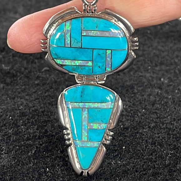 Turquoise & Opal Necklace - Picture 3 of 6